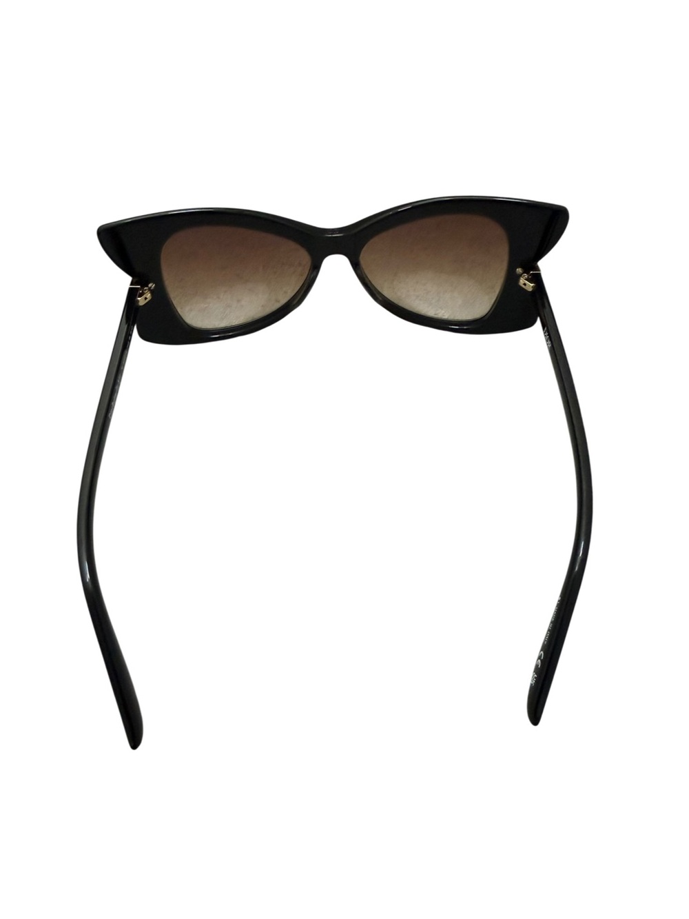 NWOT Dior Black Cat-Eye Sunglasses with Gradient Brown Lenses - Picture 7 of 10